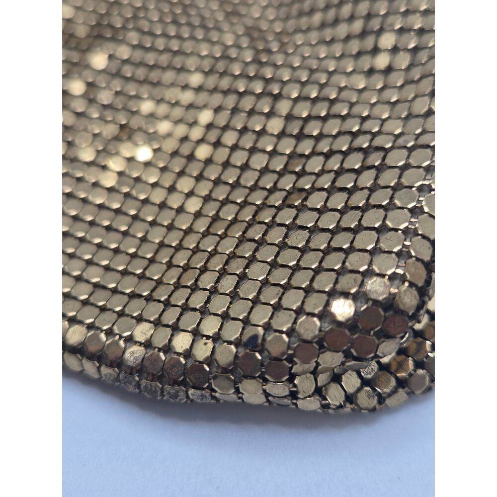 Whiting & Davis 2 Gold Mesh Purses Hand Bag Clasp Coin Purse Vintage w/ Box - Picture 13 of 16